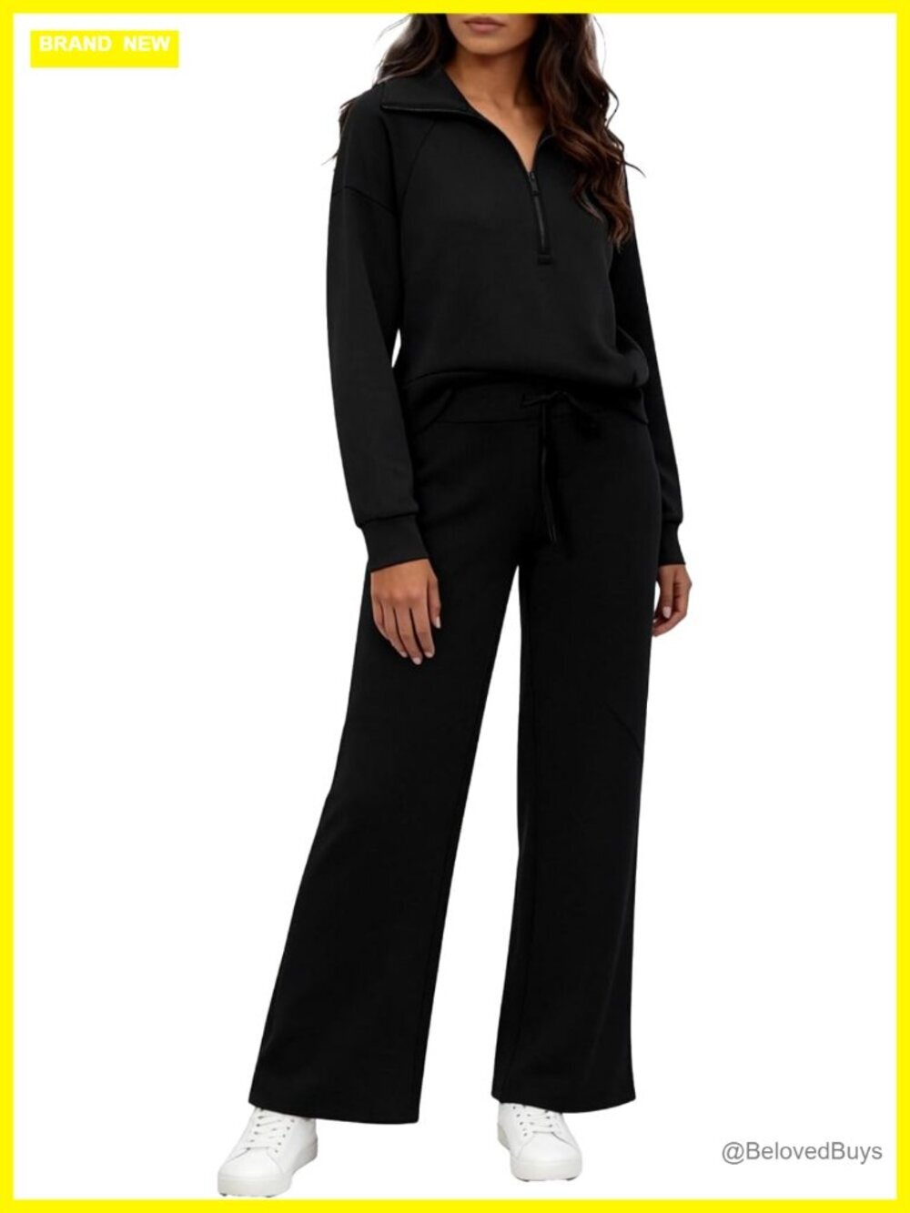 Women's Knit Top and Pants Set, Relaxed Fit Loungewear